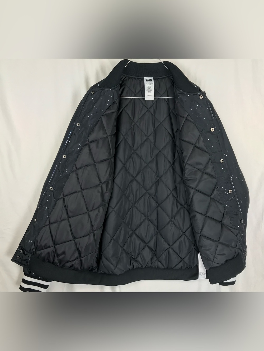 Star Wars Black Jacket with White Stripe Collar - Picture 6 of 10